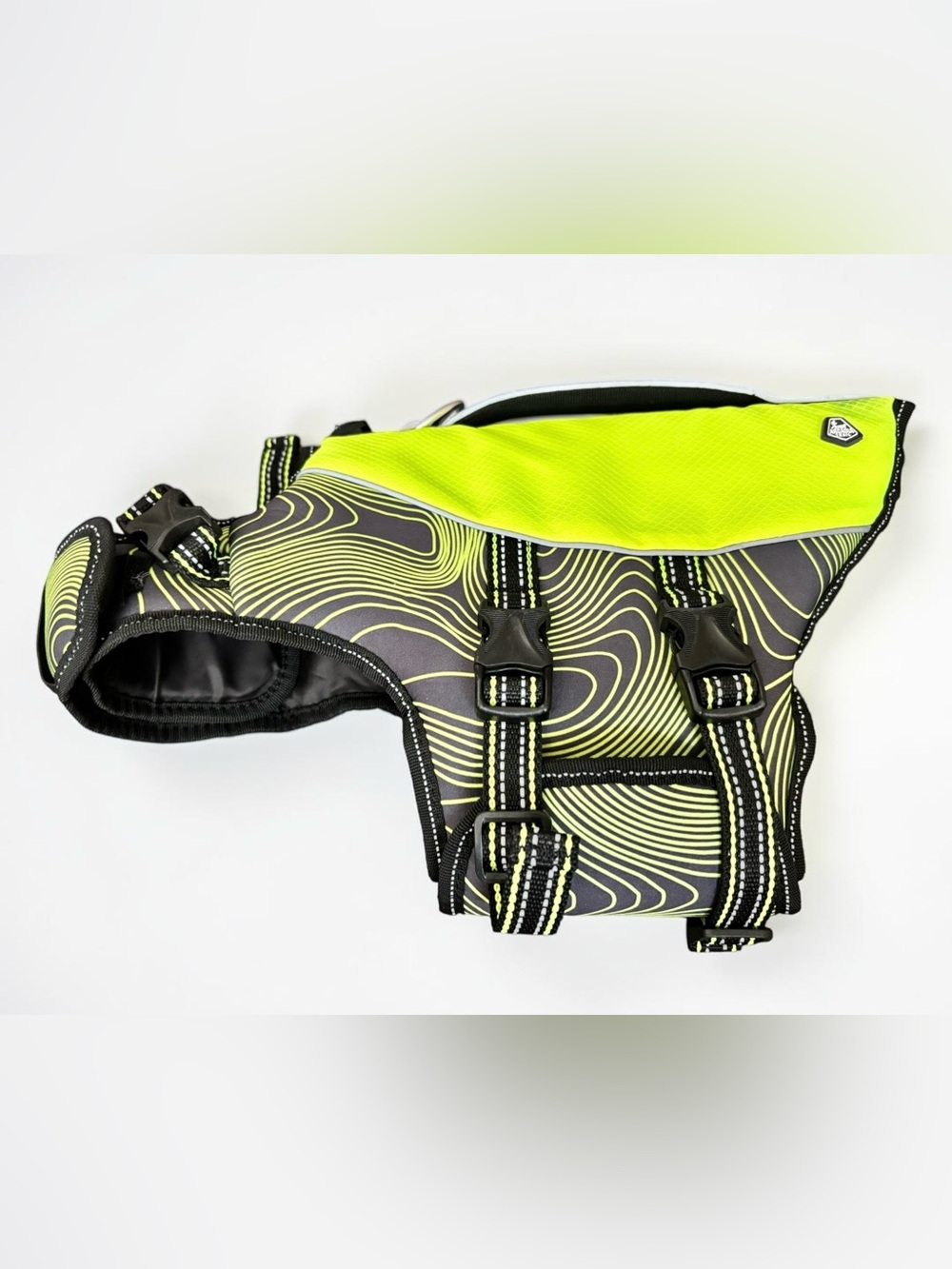 Arcadia Trail Small High Visibility Dog Life Jacket Flotation Vest Neon Yellow